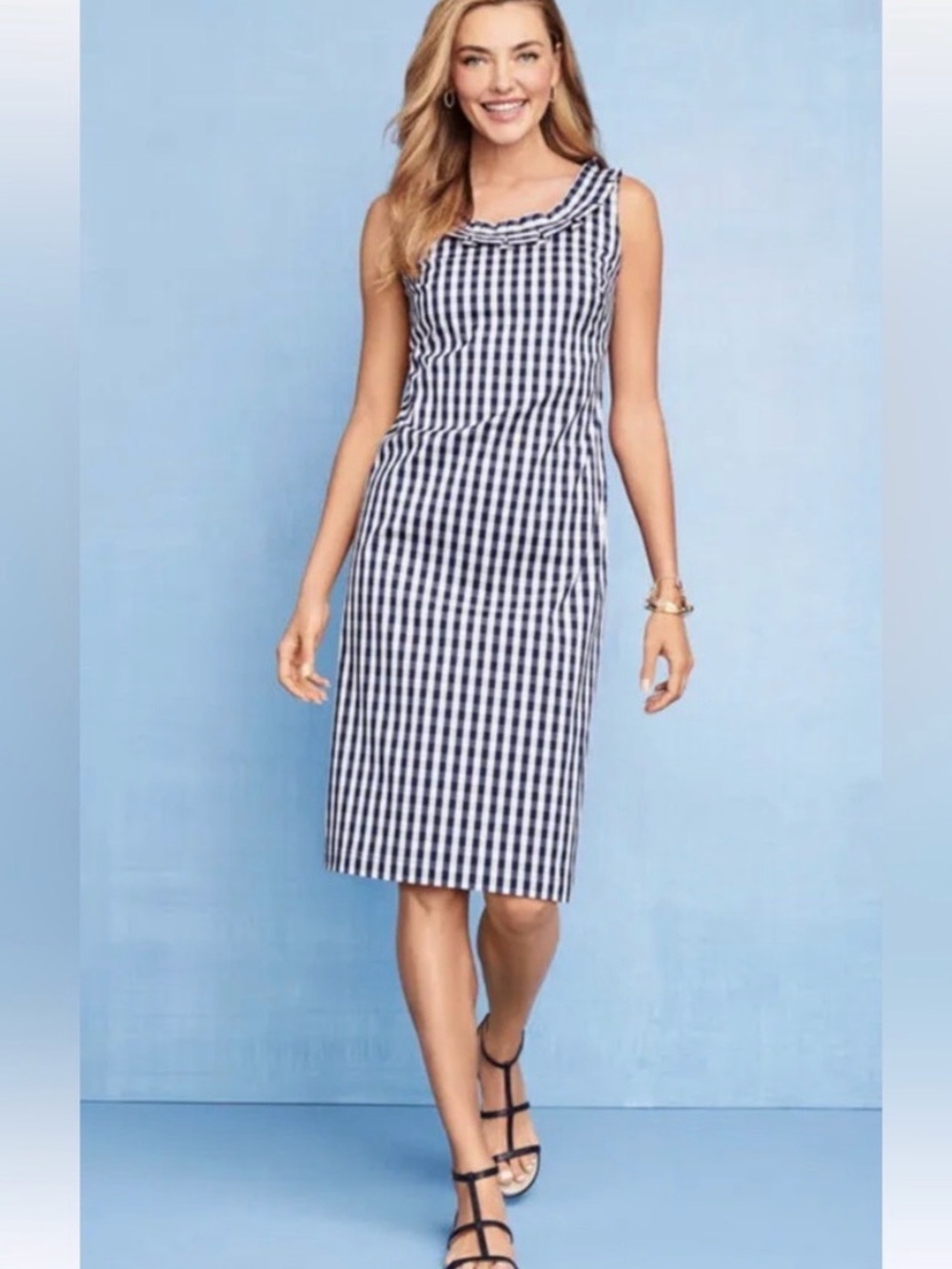 Talbots gingham sheath dress - Picture 5 of 10